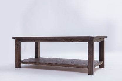 Ready-to-assemble solid wood coffee table