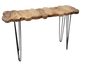 Root Coffee Table with metal legs