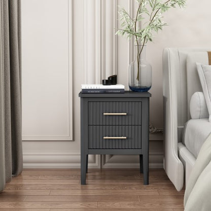 Greener Valley 2 Drawer End Table