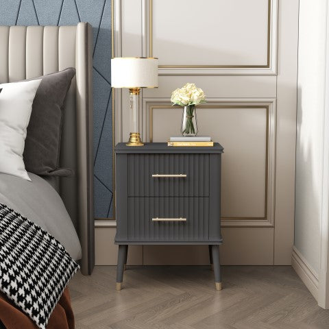 Greener Valley 2 Drawer End Table