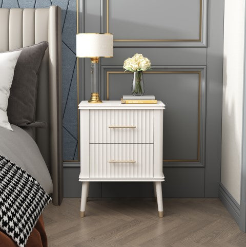 Greener Valley 2 Drawer End Table