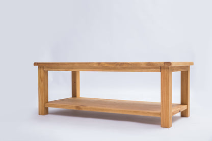 Ready-to-assemble solid wood coffee table